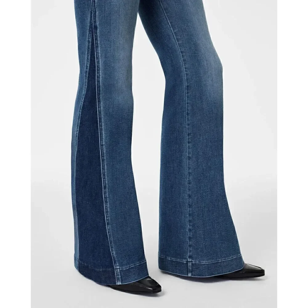 New spanx Mixed Wash Flare Jeans Size Small